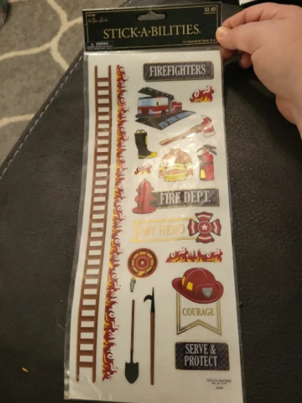 Fire department foiled stickers